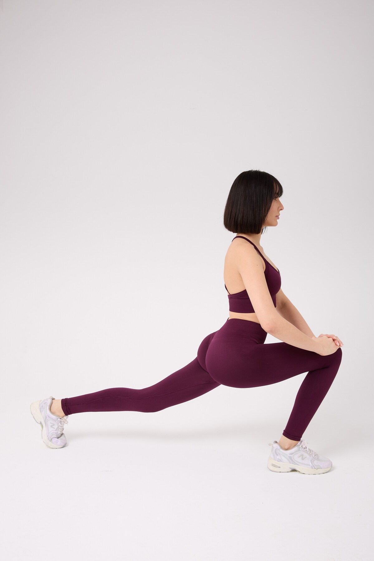 Aura Model Yüksek Bel Toparlayıcı Büzgü Detaylı Seamless Tayt