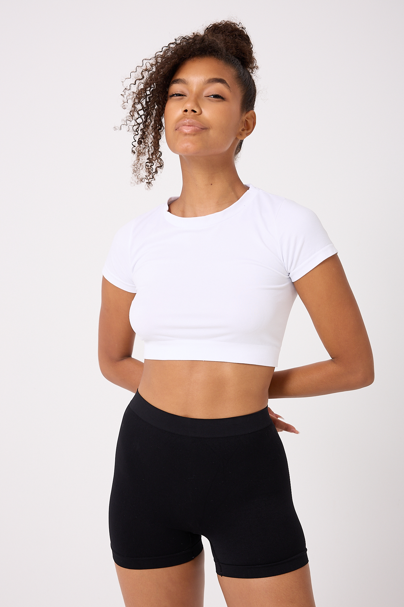 Dikişsiz Basic Esnek Kadın Boxer
